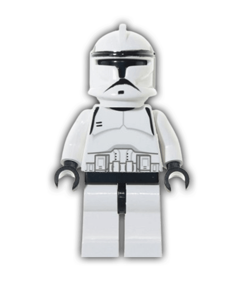 LEGO Star Wars Minifigure Clone Trooper (Phase 1) - Black Head (SW0058) - BricksAndFigsDE