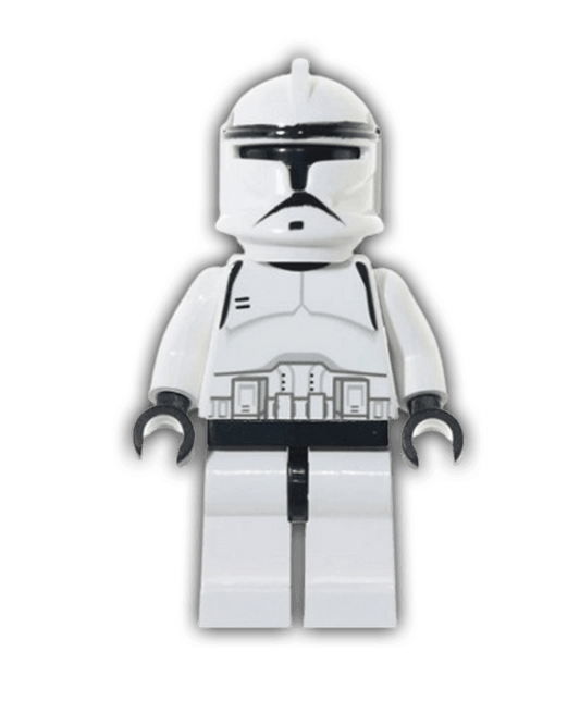 LEGO Star Wars Minifigure Clone Trooper (Phase 1) - Black Head (SW0058) - BricksAndFigsDE