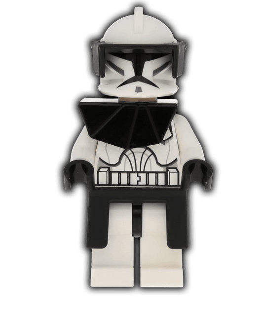 LEGO Clone Trooper (Phase 1) - Black Visor, Pauldron, and Kama, Large Eyes (SW0223) - BricksAndFigsDE