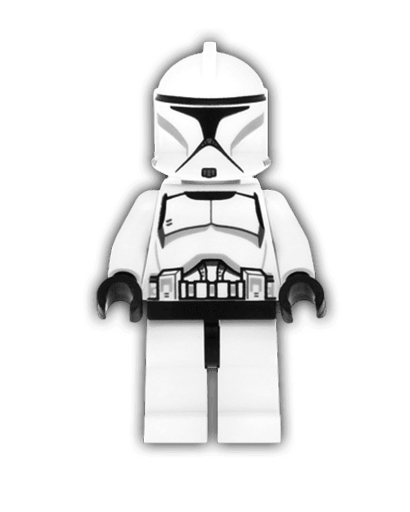 LEGO Star Wars Minifigure Clone Trooper (Phase 1) - Scowl (SW0442) - BricksAndFigsDE