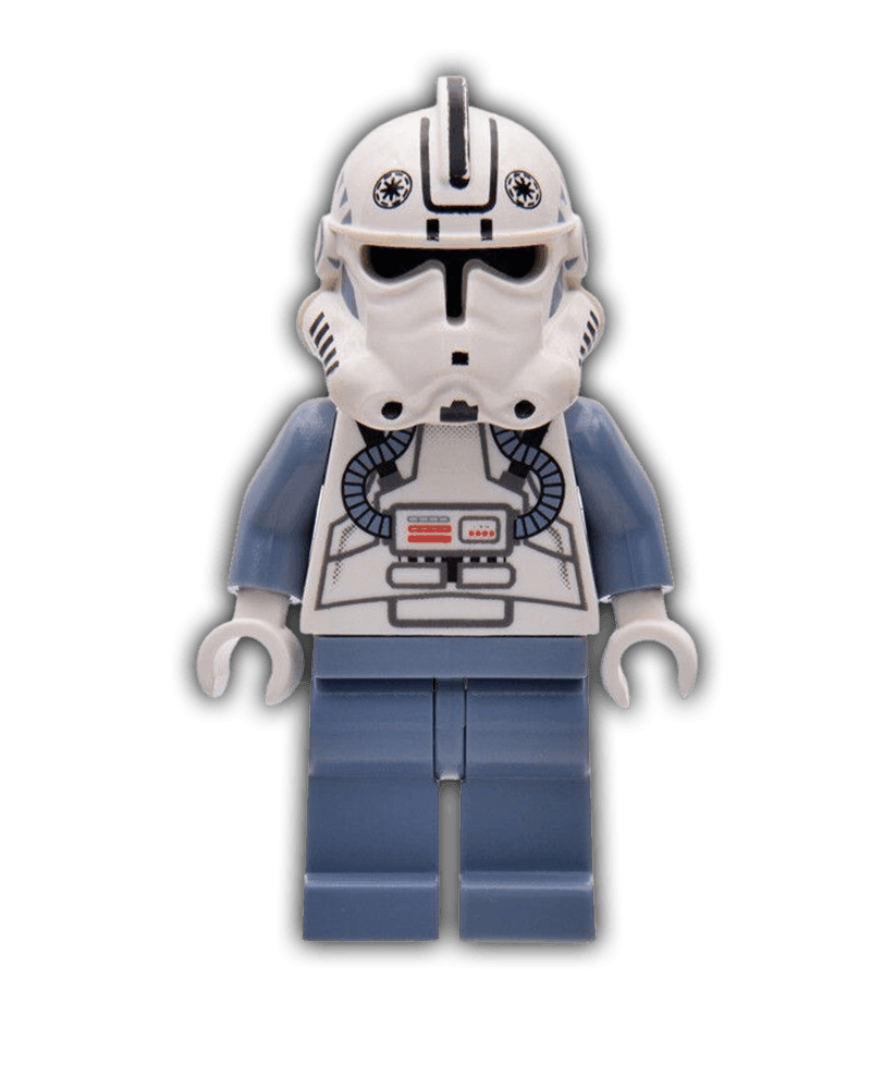 LEGO Clone Trooper V-wing Pilot (Phase 2) - Sand Blue Arms and Legs, Black Head (SW0118) - BricksAndFigsDE