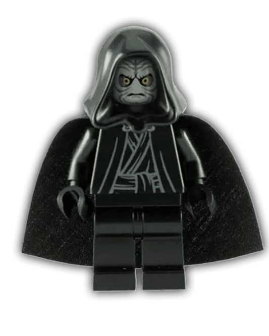 LEGO Star Wars Minifigure Emperor Palpatine - Light Bluish Gray Head, Black Hands (SW0210) - BricksAndFigsDE