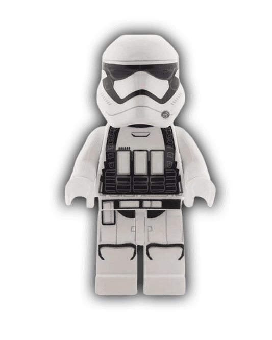 LEGO Star Wars Minifigure First Order Heavy Assault Stormtrooper (Rounded Mouth Pattern) (SW1065) - BricksAndFigsDE