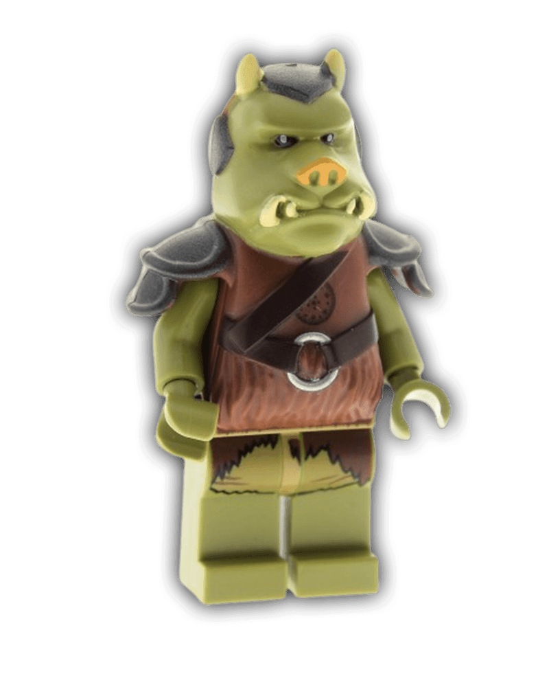 LEGO Star Wars Minifigure Gamorrean Guard (Olive Green, Detailed) (SW0405) - BricksAndFigsDE