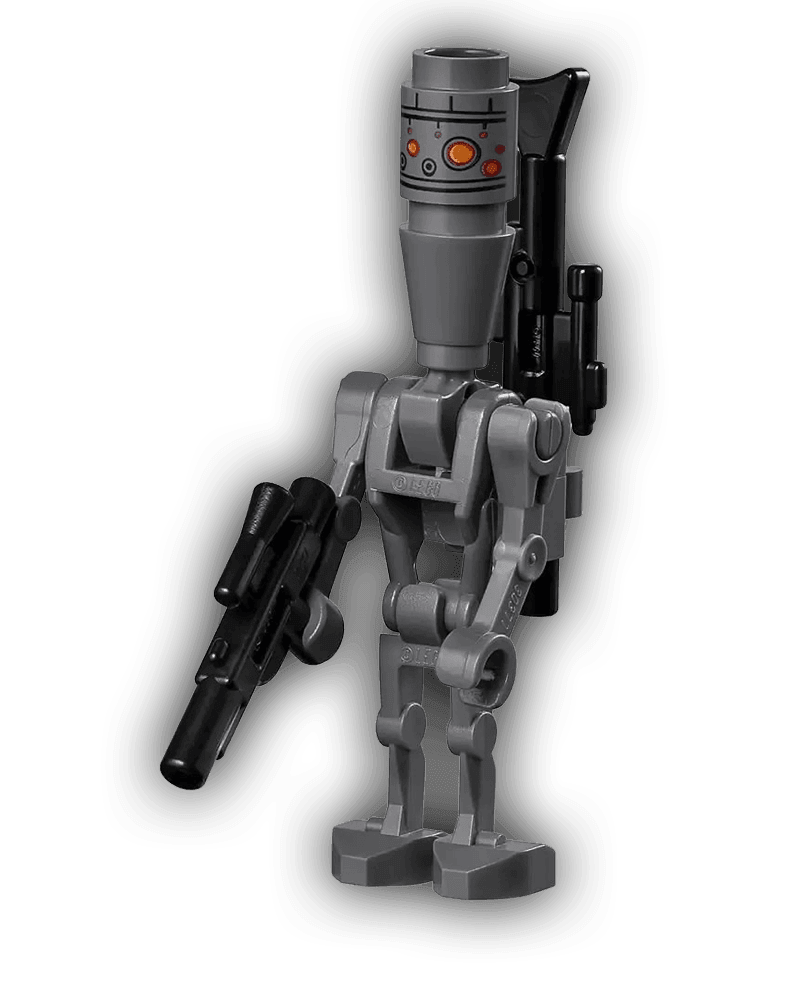 IG-88 with Round 1 x 1 Plate (SW0831a) - BricksAndFigsDE