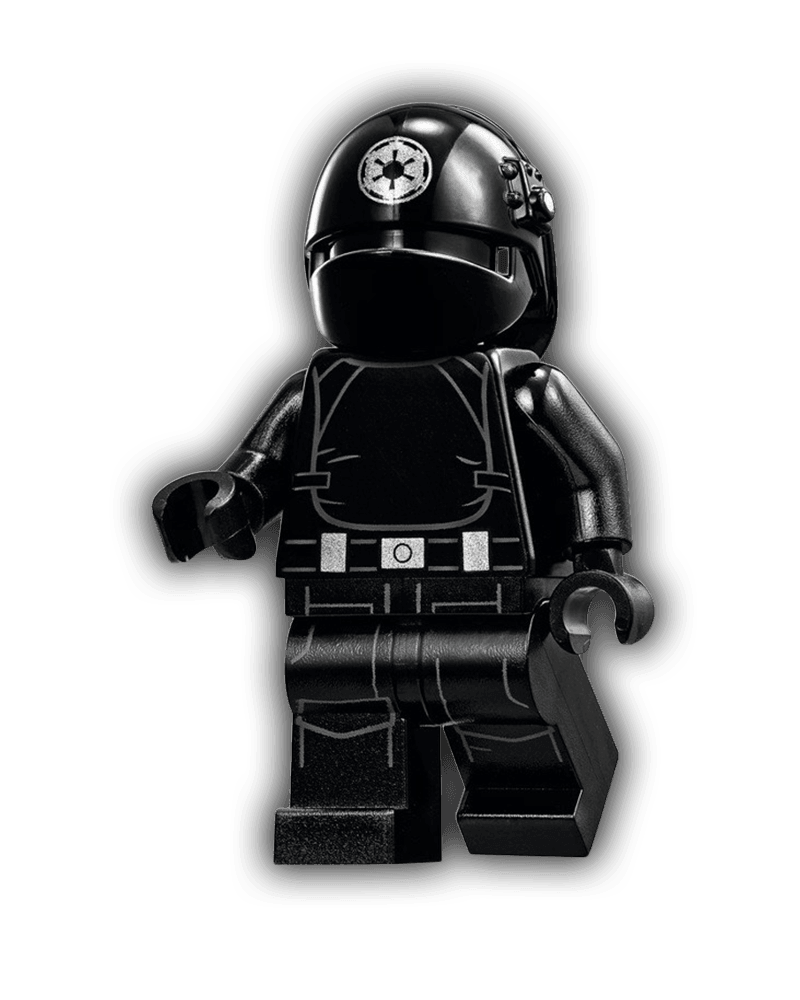 LEGO Star Wars Minifigure Imperial Gunner (Open Mouth, Silver Imperial Logo) (SW0520) - BricksAndFigsDE