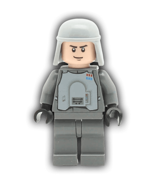 LEGO Star Wars Minifigure Imperial Officer with Battle Armor - Dark Bluish Gray Legs, Smirk (SW0261) - BricksAndFigsDE