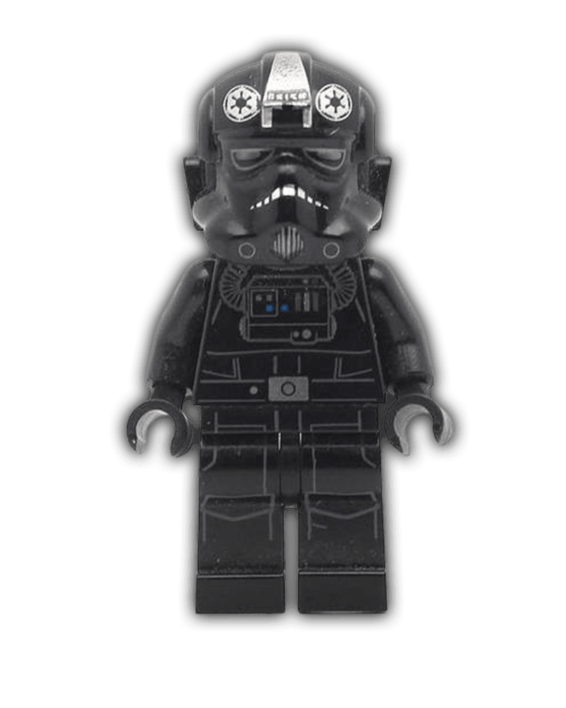 LEGO Imperial TIE Fighter Pilot - Light Nougat Head, Scowl, Silver Insignia on Helmet (SW0543) - BricksAndFigsDE