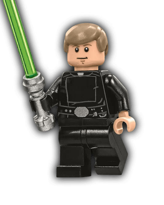 LEGO Star Wars Minifigure Luke Skywalker - Jedi Master, Dark Tan Smooth Hair (SW0635) - BricksAndFigsDE