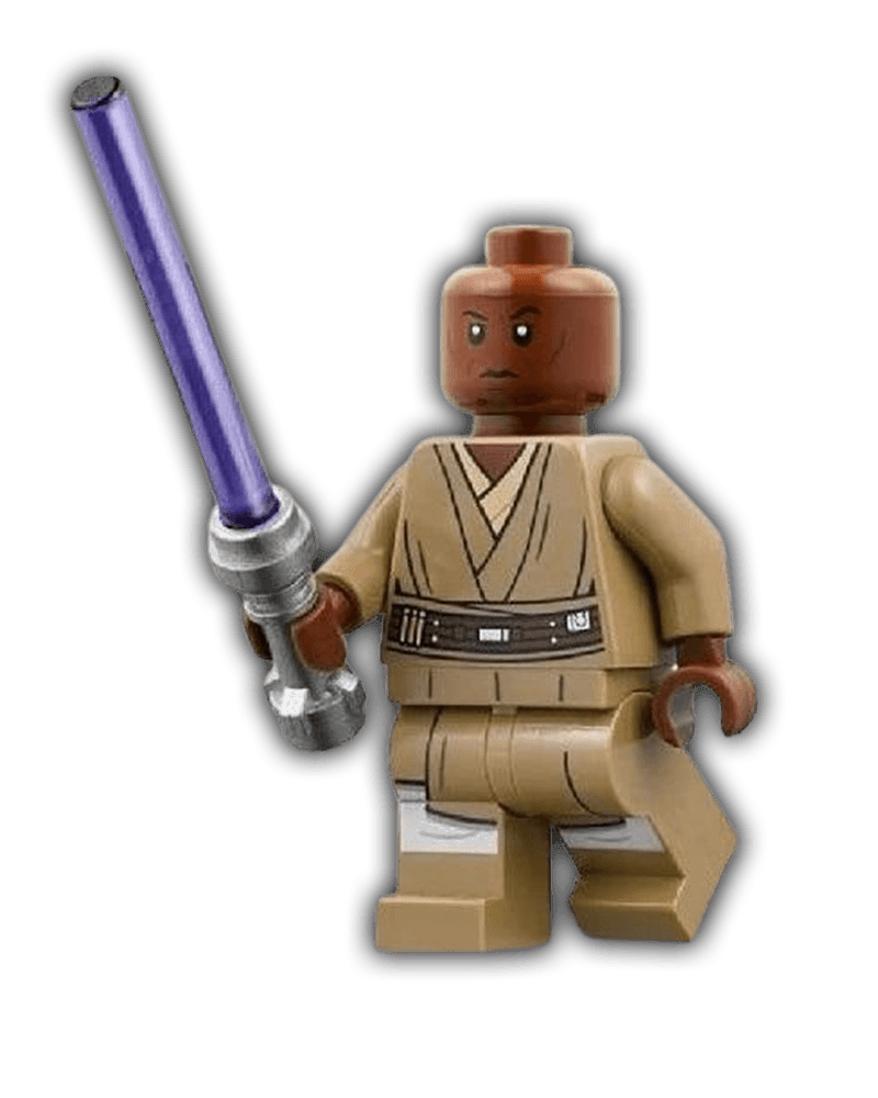 LEGO Star Wars Minifigure Mace Windu (Dark Tan Legs) (SW0889) - BricksAndFigsDE