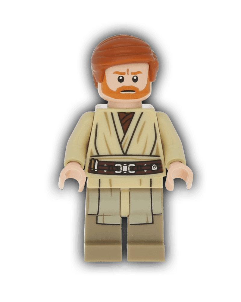 LEGO Star Wars Minifigure Obi-Wan Kenobi (Dark Tan Printed Legs) (SW0535) - BricksAndFigsDE