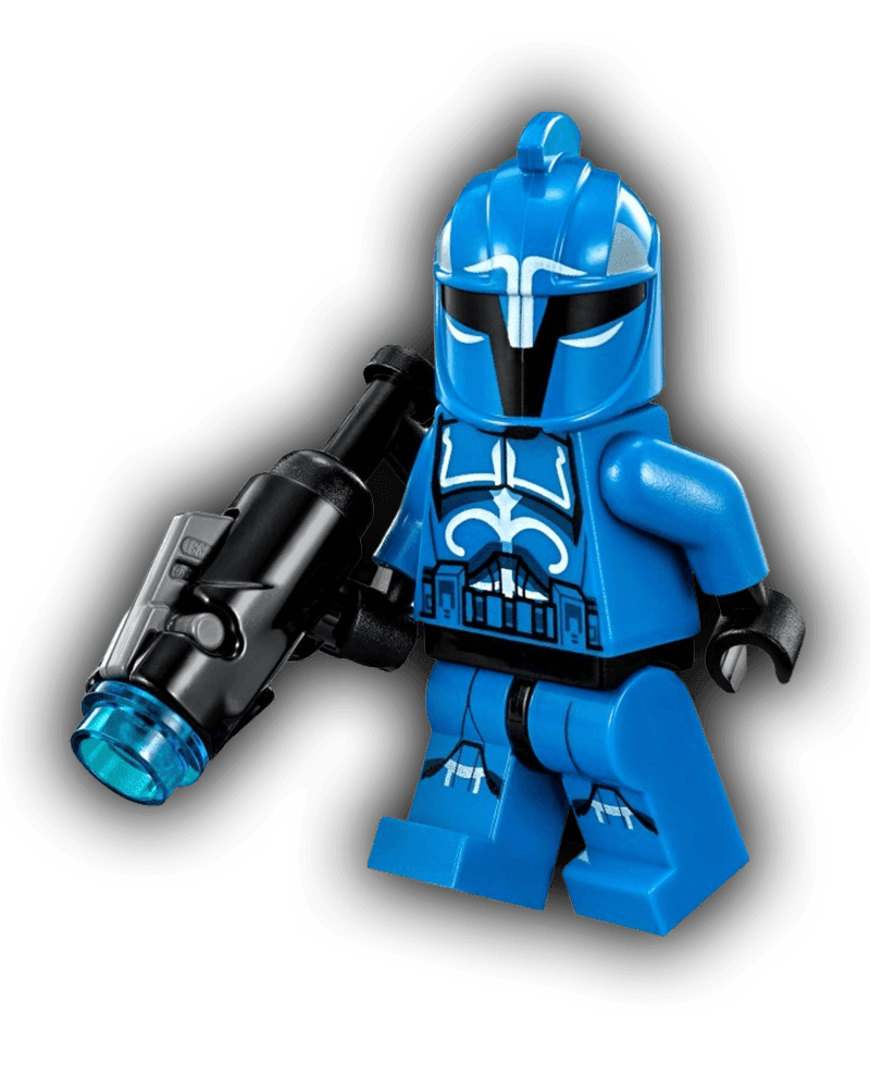 LEGO Star Wars Minifigure Senate Commando Captain - Printed Legs (SW0613) - BricksAndFigsDE