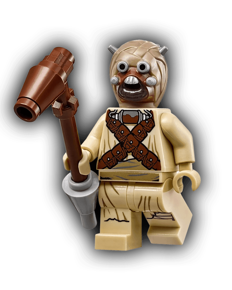 LEGO Star Wars Minifigure Tusken Raider - Head Spikes, Crossed Belts (SW0620) - BricksAndFigsDE