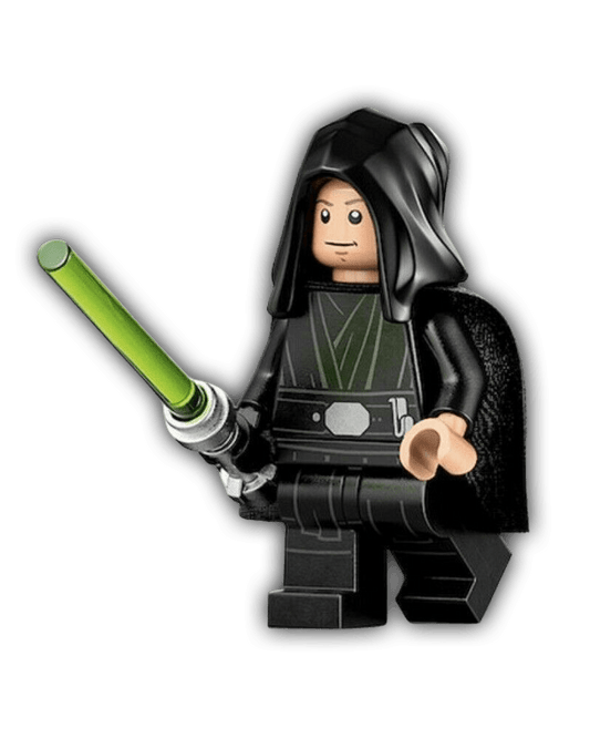 LEGO Star Wars Minifigure Luke Skywalker, Jedi Master (Black Hood and Cape) (SW1191)