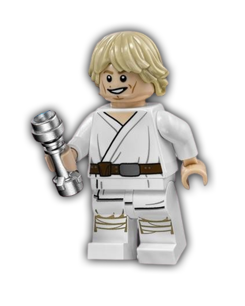 LEGO Star Wars Minifigure Luke Skywalker (Tatooine, White Legs, Detailed Face Print) (SW0551)