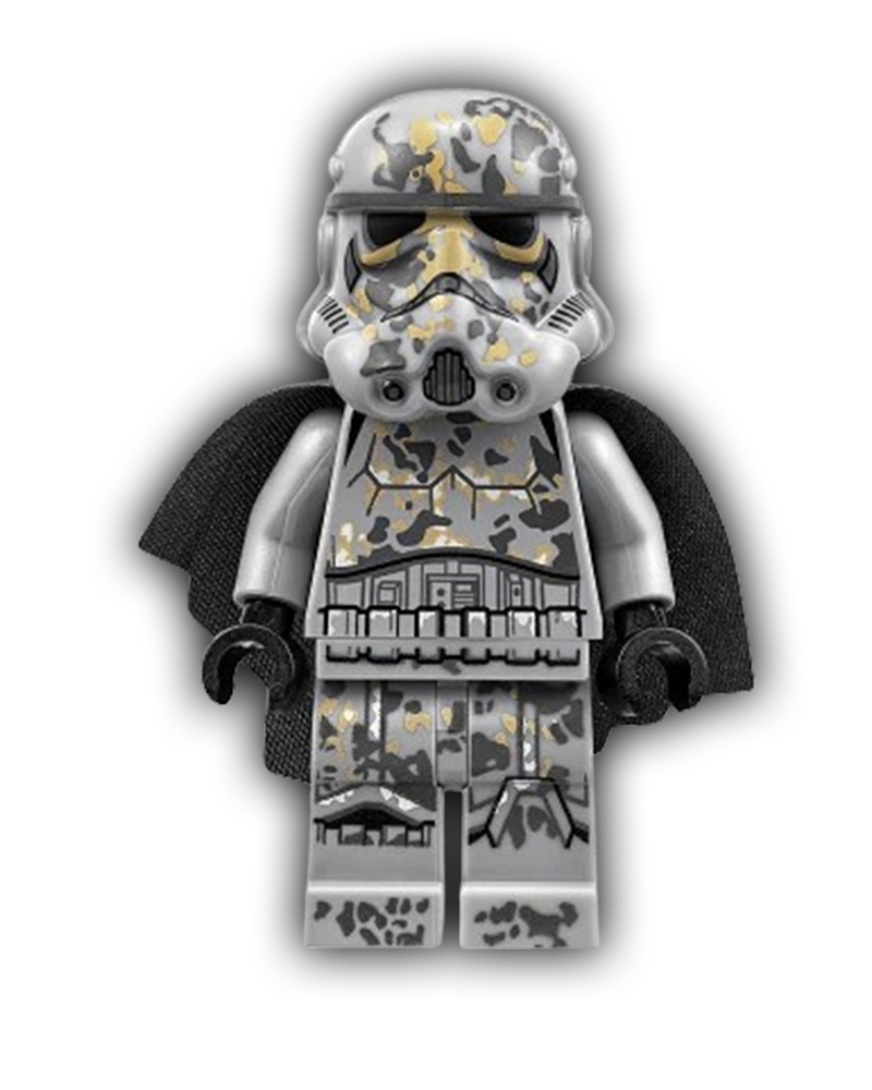 LEGO Star Wars Minifigure Mimban Stormtrooper - Male, Light Nougat Head, Scowl (SW0927)