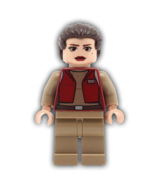 LEGO Star Wars Minifigure Padme Amidala - Senator, Large Eyes, Red Lips (SW0411)