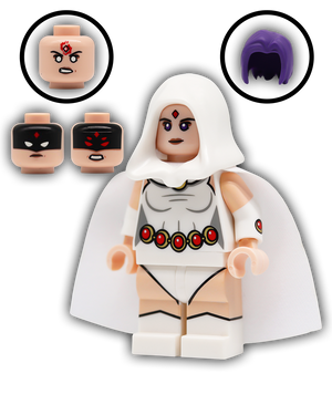 Shadow Sorceress, White Custom Minifigure