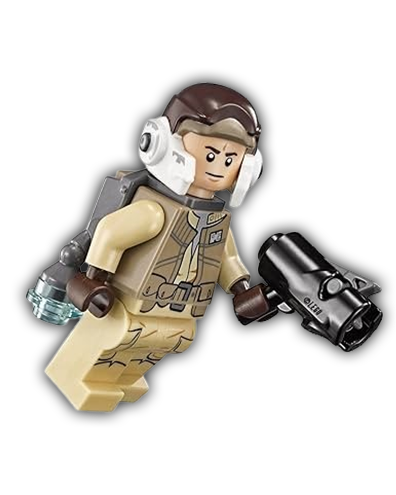 LEGO Star Wars Minifigure Rebel Trooper, Rebel Helmet, Jet Pack (SW0690)