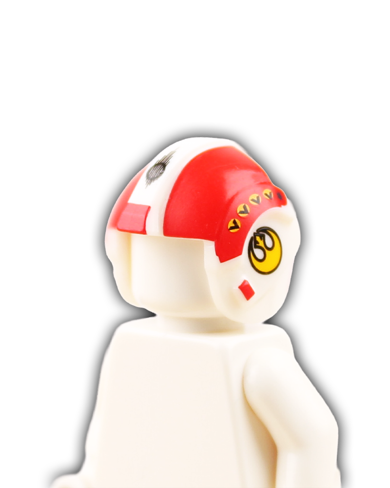 Red Squadron Rebel Pilot Custom Helmet - Red Eight