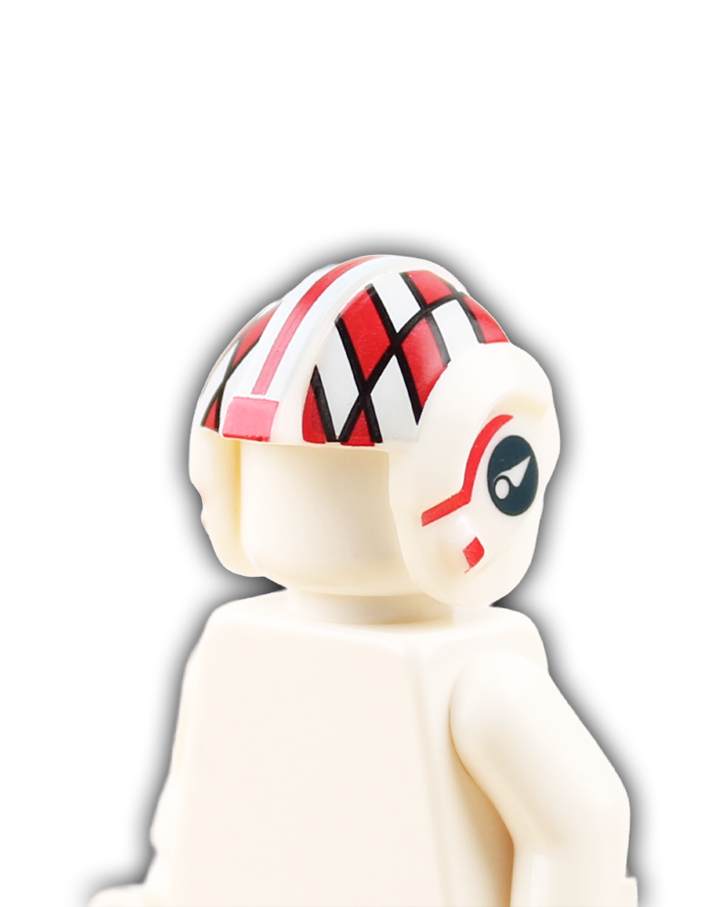 Red Squadron Rebel Pilot Custom Helmet - Red Eleven