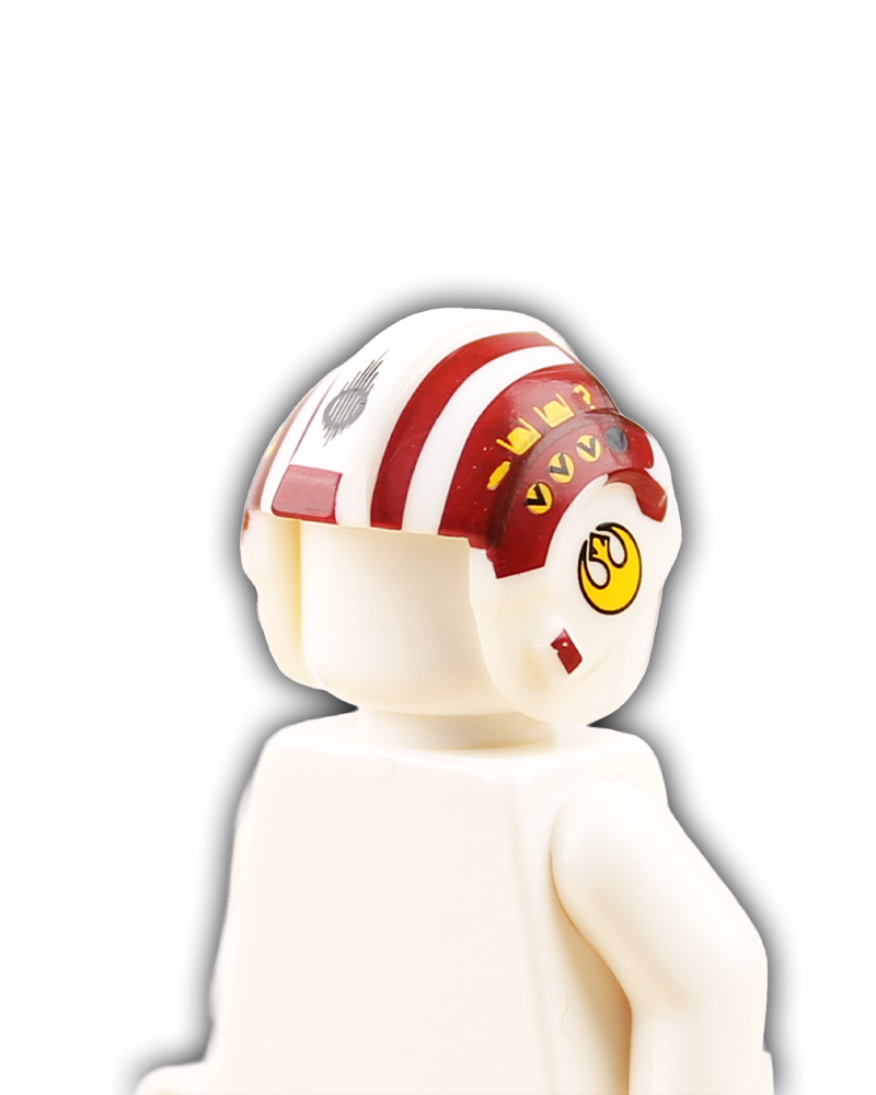 Red Squadron Rebel Pilot Custom Helmet - Red Twelve
