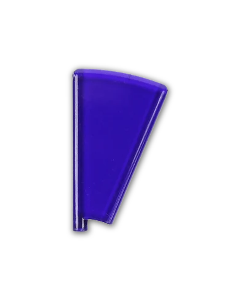 Round Ended Saber Full Swing Custom Accessory - Trans Dark Purple - single wider fan-shaped blade