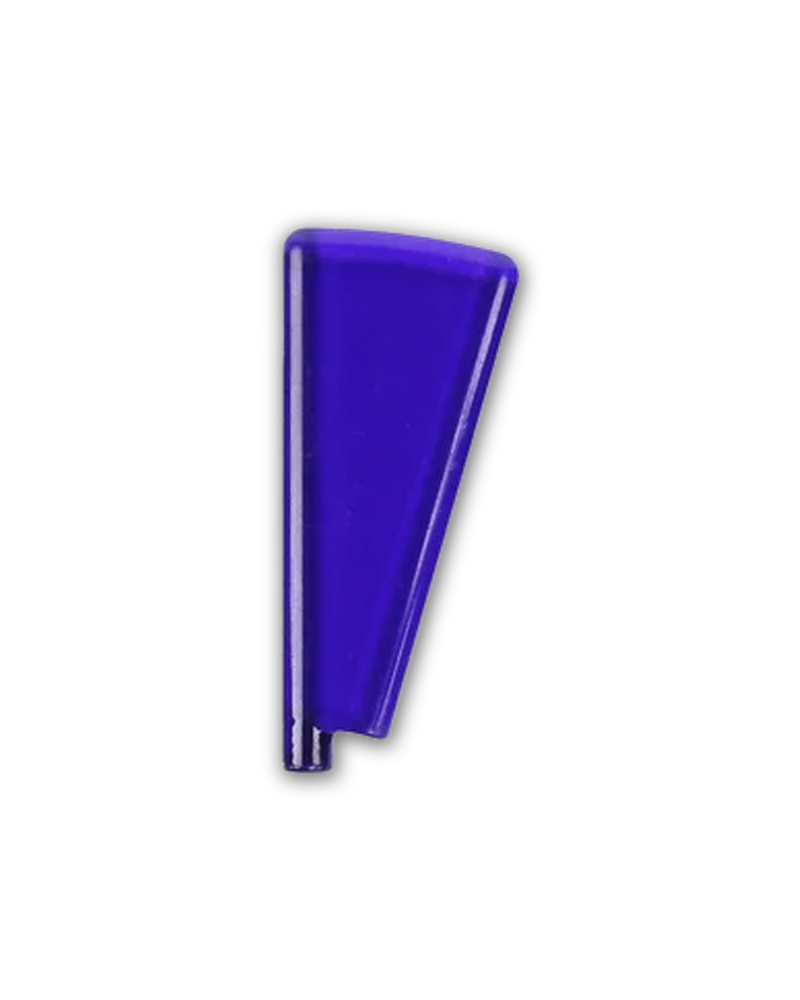 Round Ended Saber Half Swing Custom Accessory - Trans Dark Purple - single narrower fan-shaped blade