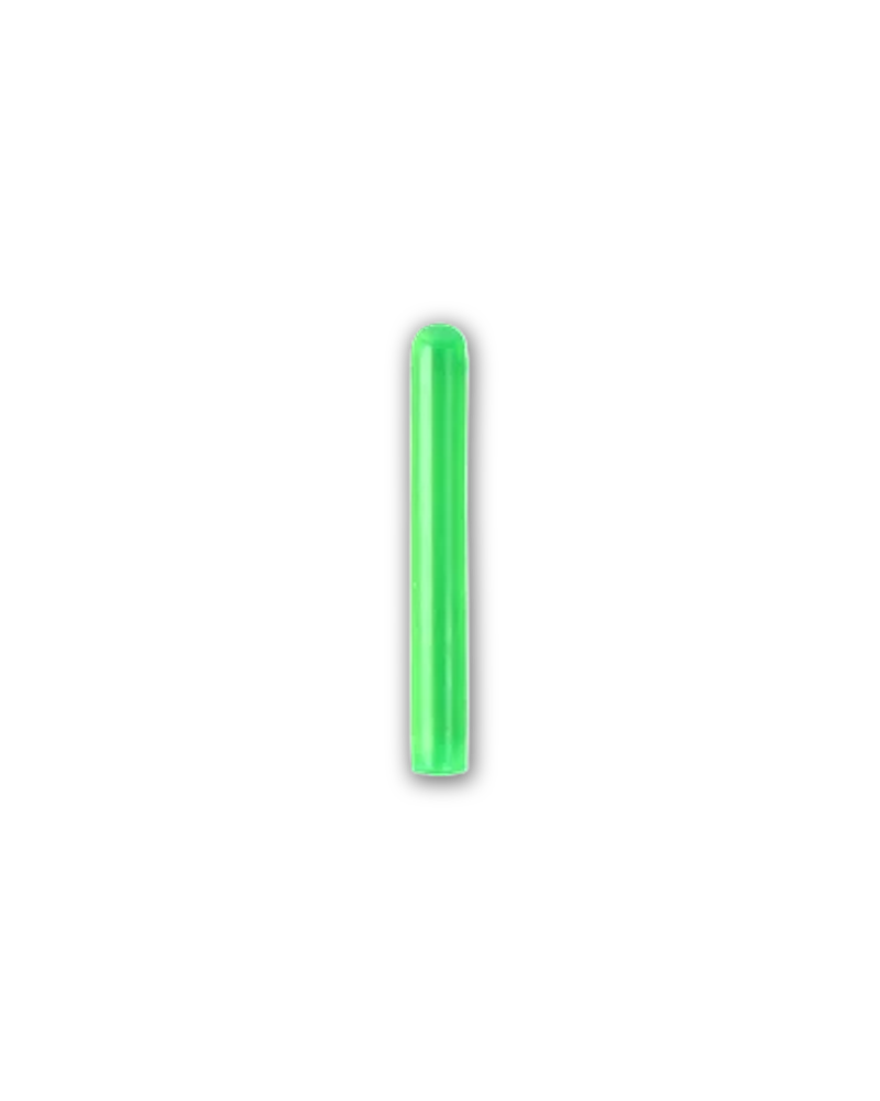 Round Ended Saber Shoto Blade Custom Accessory - Trans Light Green - single short, straight blade