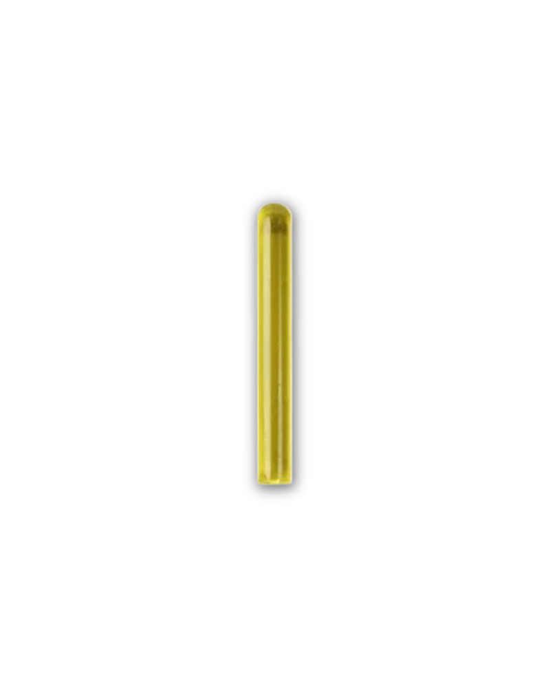 Round Ended Saber Shoto Blade Custom Accessory - Trans Yellow - single short, straight blade