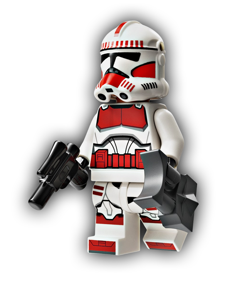 Clone Shock Trooper, Coruscant Guard (Phase 2) - Nougat Head (SW1305) - BricksAndFigsDE