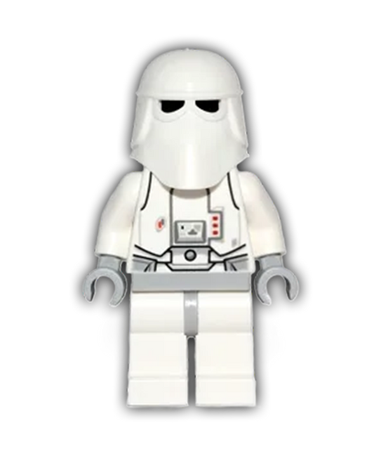 LEGO Star Wars Minifigure Snowtrooper, Light Bluish Gray Hips, Light Bluish Gray Hands, Printed Head, Torso Back Printing (SW0463)