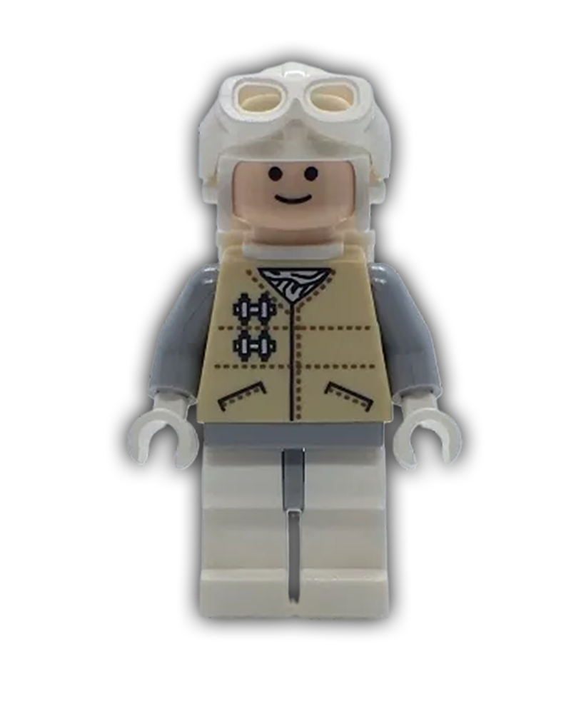 LEGO Star Wars Minifigure Hoth Rebel - Light Nougat Head, White Visor Goggles (SW0167)