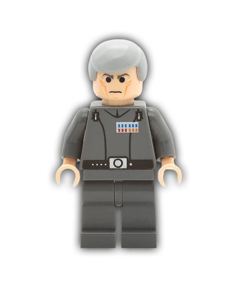 LEGO Star Wars Minifigure Grand Moff Wilhuff Tarkin - Smooth Hair (SW0157)