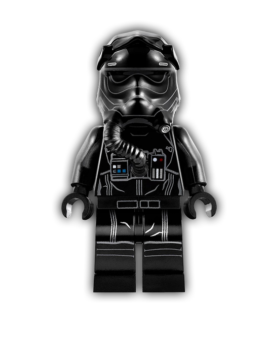 LEGO Star Wars Minifigure  First Order TIE Pilot, Three White Lines on Helmet (SW0902)