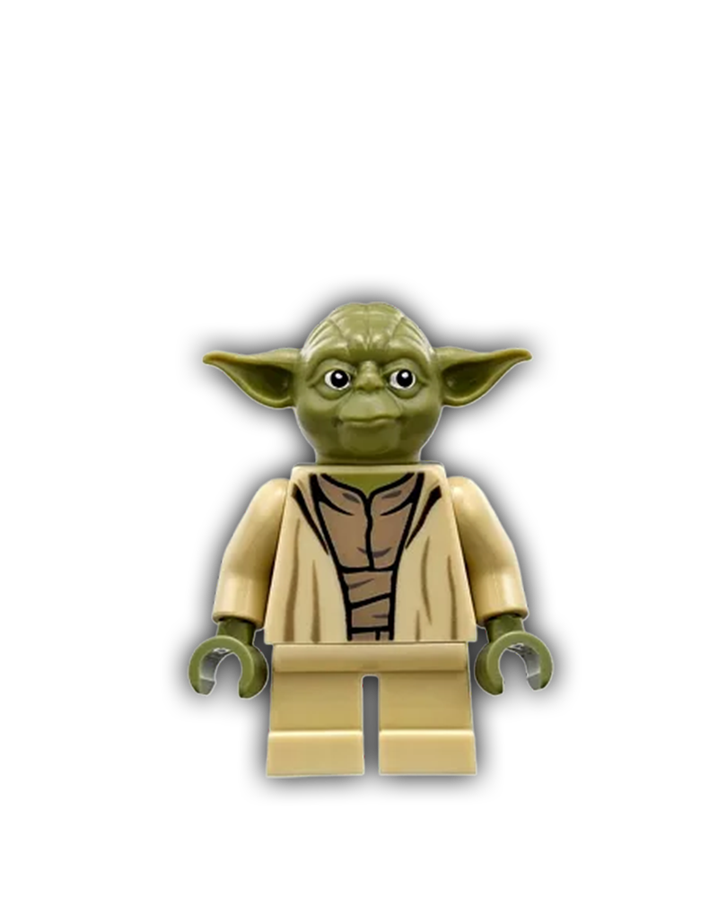 LEGO Star Wars Minifigure Yoda - Olive Green, Open Robe with Large Creases (SW0707)